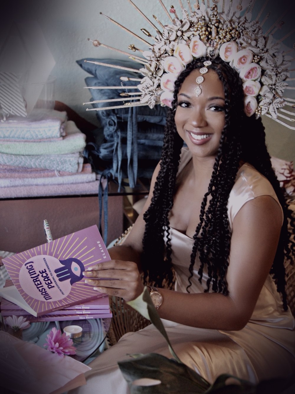 Portrait of Nina Elaine, creative director of CROWNED